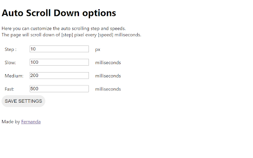 Auto Scroll Down  from Chrome web store to be run with OffiDocs Chromium online