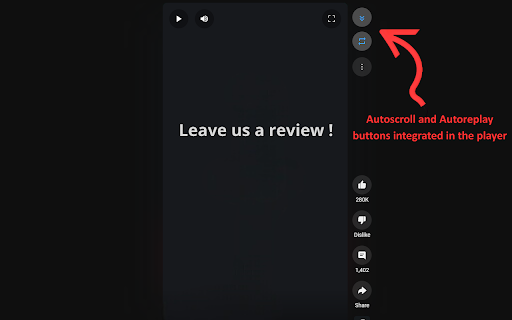 AutoScroll for YouTube Shorts  from Chrome web store to be run with OffiDocs Chromium online