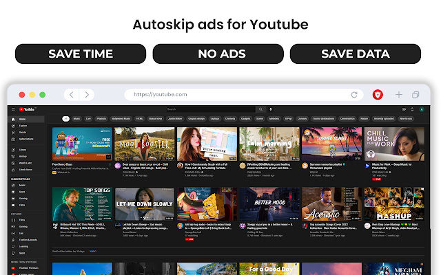 Autoskip for Youtube™ Reklamy ze sklepu internetowego Chrome do uruchomienia z OffiDocs Chromium online