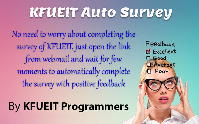 Auto Survey by KFUEIT Programmers  from Chrome web store to be run with OffiDocs Chromium online
