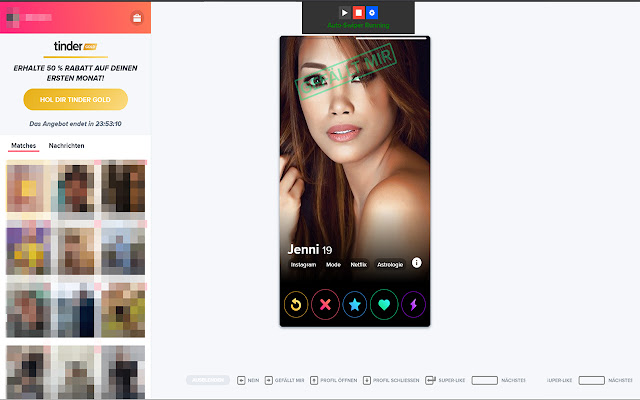 Auto Swiper  from Chrome web store to be run with OffiDocs Chromium online