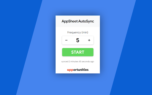 AutoSync for AppSheet™  from Chrome web store to be run with OffiDocs Chromium online