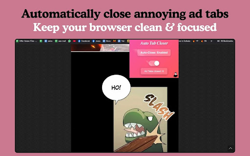 Auto Tab Closer  from Chrome web store to be run with OffiDocs Chromium online