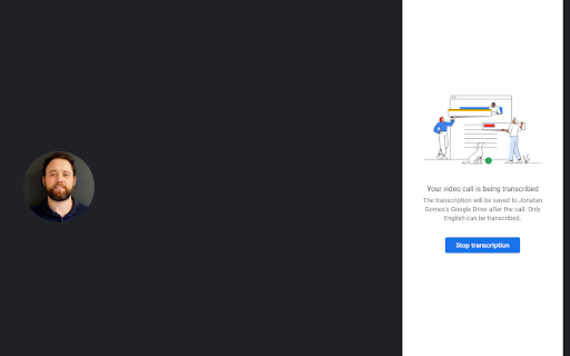 AutoTranscribeMeet  from Chrome web store to be run with OffiDocs Chromium online