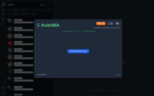 AutoWA  from Chrome web store to be run with OffiDocs Chromium online