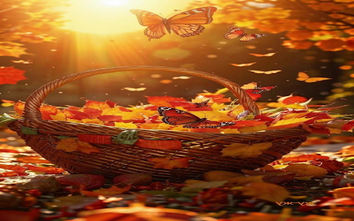 Autumn basket wallpaper  from Chrome web store to be run with OffiDocs Chromium online
