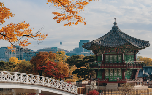 Autumn Serenity at Hyangwonjeong Pavilion  from Chrome web store to be run with OffiDocs Chromium online