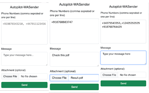 Autuopilot WASender  from Chrome web store to be run with OffiDocs Chromium online