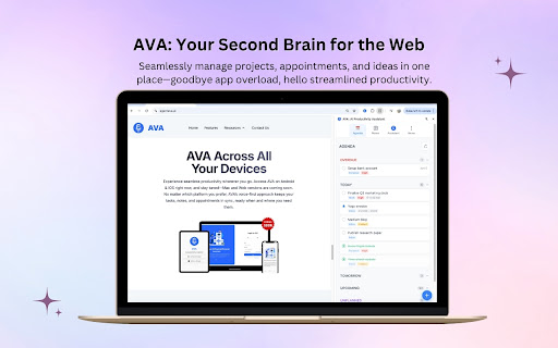 AVA: AI Productivity Assistant  from Chrome web store to be run with OffiDocs Chromium online