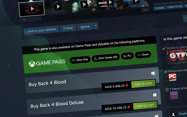 Available on Game Pass  from Chrome web store to be run with OffiDocs Chromium online