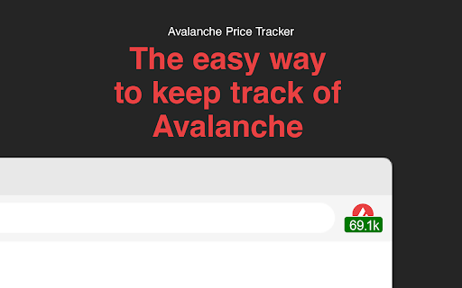 Avalanche Price Tracker  from Chrome web store to be run with OffiDocs Chromium online