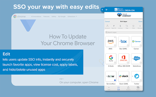 Avatier Single Sign On  from Chrome web store to be run with OffiDocs Chromium online