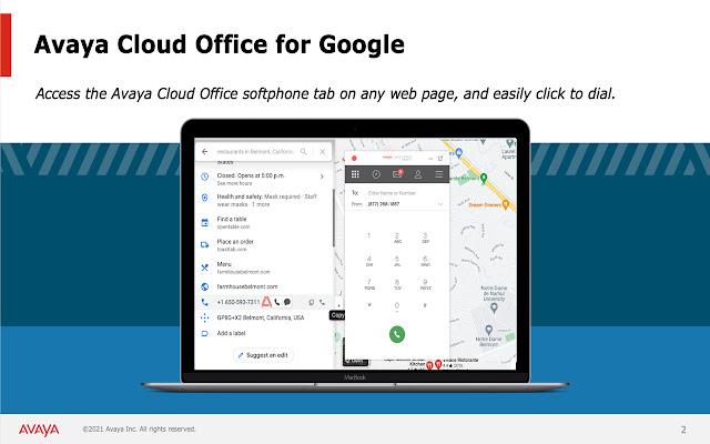 Avaya Cloud Office for Google  from Chrome web store to be run with OffiDocs Chromium online