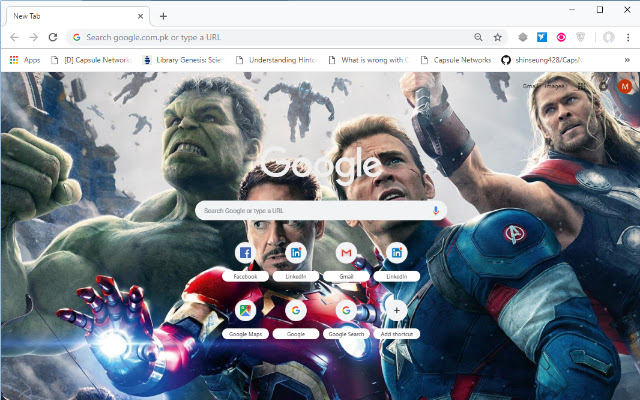 Avengers  from Chrome web store to be run with OffiDocs Chromium online
