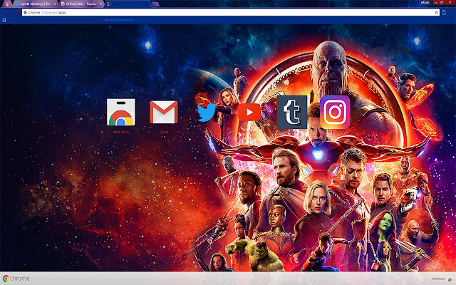 AVENGERS: INFINITY WAR | ALLES TEAM | IRON MAN aus dem Chrome-Webstore soll mit OffiDocs Chromium online ausgeführt werden