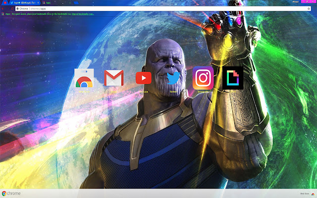 Avengers: Infinity War | Thanos «Movie 2018»  from Chrome web store to be run with OffiDocs Chromium online