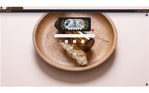 A Vial of Essential Oil on a Wooden Plate  from Chrome web store to be run with OffiDocs Chromium online