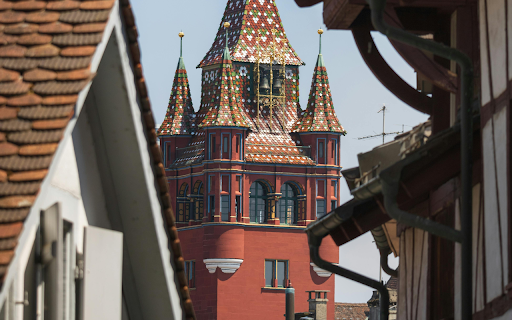 A view of a city with a clock tower  from Chrome web store to be run with OffiDocs Chromium online