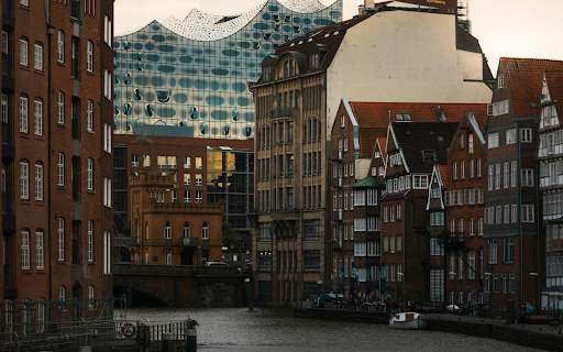 A view of a city with buildings and a river  from Chrome web store to be run with OffiDocs Chromium online