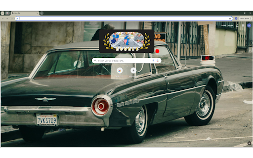 A Vintage Ford Thunderbird Parked by the Roadside  from Chrome web store to be run with OffiDocs Chromium online
