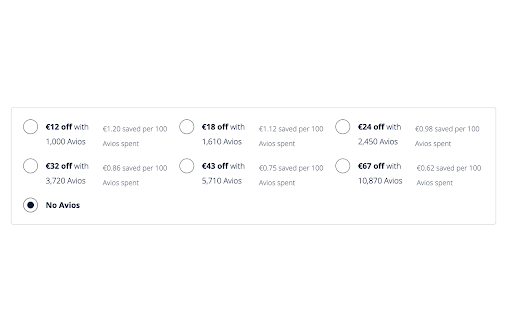 Avios Value Calculator  from Chrome web store to be run with OffiDocs Chromium online