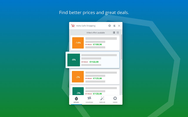 Avira Safe Shopping  from Chrome web store to be run with OffiDocs Chromium online