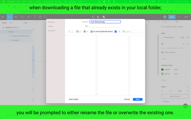 Avoid Duplicate Downloads  from Chrome web store to be run with OffiDocs Chromium online
