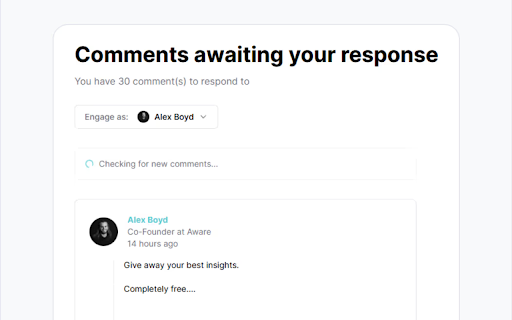 Aware  from Chrome web store to be run with OffiDocs Chromium online
