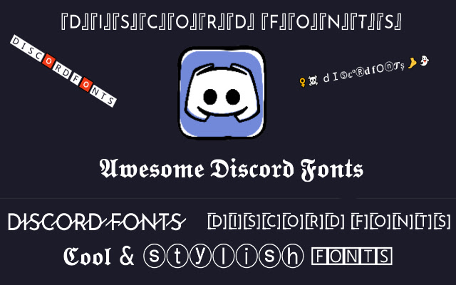 Awesome Discord Fonts  from Chrome web store to be run with OffiDocs Chromium online