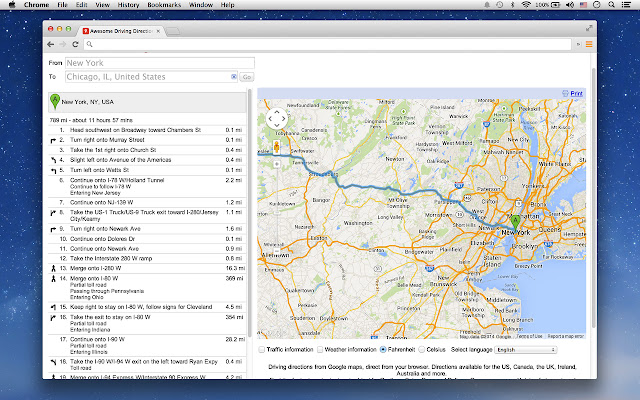 Awesome Driving Directions de la boutique en ligne Chrome à exécuter avec OffiDocs Chromium en ligne