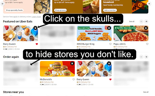 Awful Eats  from Chrome web store to be run with OffiDocs Chromium online