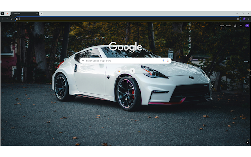 A White Nismo 370z  from Chrome web store to be run with OffiDocs Chromium online