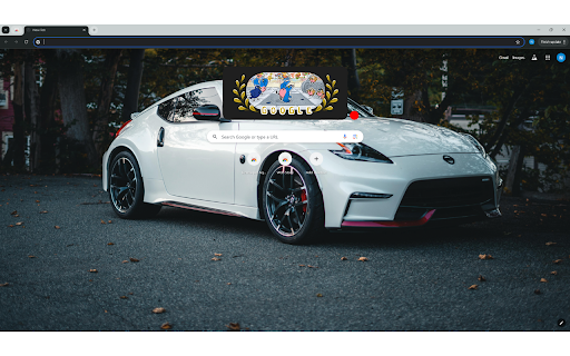 A White Nissan 370z  from Chrome web store to be run with OffiDocs Chromium online