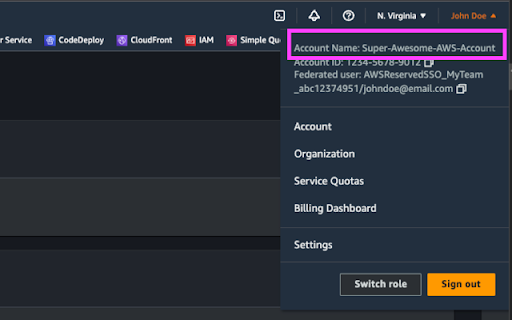 AWS Account Name Finder  from Chrome web store to be run with OffiDocs Chromium online
