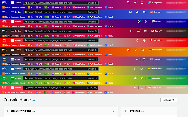 AWS Colorful Navbar  from Chrome web store to be run with OffiDocs Chromium online