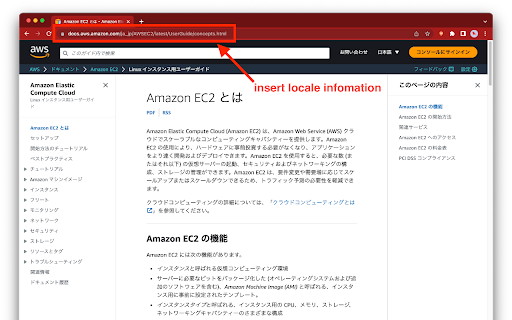 AWS Doc Language Switcher  from Chrome web store to be run with OffiDocs Chromium online
