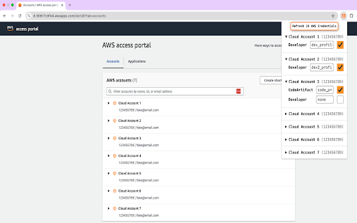 AWS Identity Center Credential Manager  from Chrome web store to be run with OffiDocs Chromium online