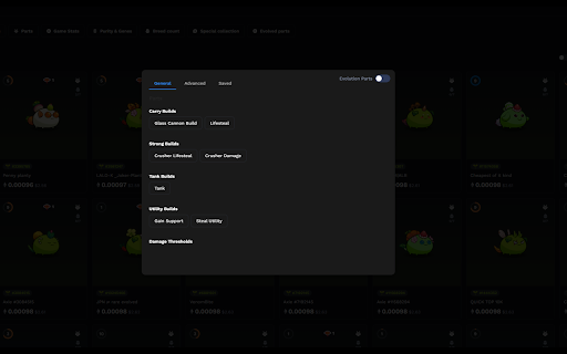 Axie Quest Utilities  from Chrome web store to be run with OffiDocs Chromium online