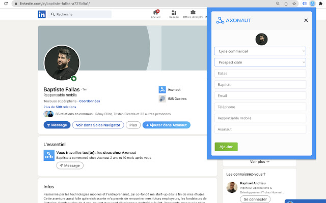 Axonaut  from Chrome web store to be run with OffiDocs Chromium online