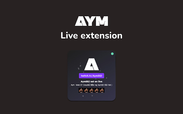 AymSSJ Live Extension  from Chrome web store to be run with OffiDocs Chromium online