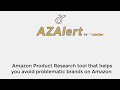 AZAlert Amazon Brand Research Tool  from Chrome web store to be run with OffiDocs Chromium online