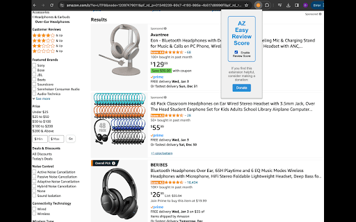 AZ Easy Review Score  from Chrome web store to be run with OffiDocs Chromium online