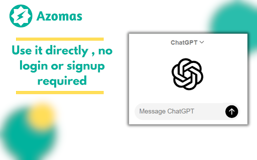 Azomas Quick Access To ChatGPT  from Chrome web store to be run with OffiDocs Chromium online