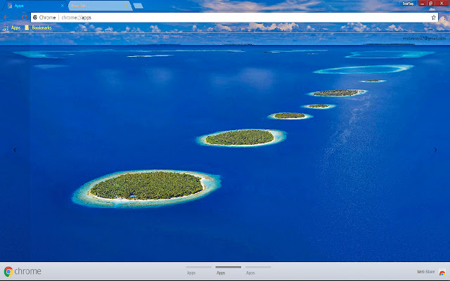 Azure Blue Horizon Island Scenic  from Chrome web store to be run with OffiDocs Chromium online