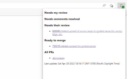 Azure DevOps PR Assistant  from Chrome web store to be run with OffiDocs Chromium online