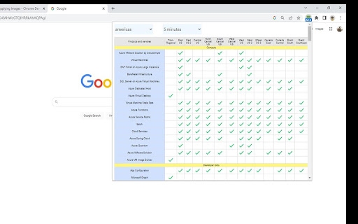 Azure Status Checker  from Chrome web store to be run with OffiDocs Chromium online