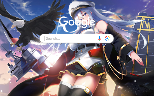 Azur Lane Enterprise Anime Girl Anime Theme  from Chrome web store to be run with OffiDocs Chromium online