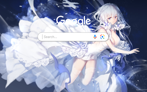 Azur Lane Illustrious Anime Girl Anime Theme  from Chrome web store to be run with OffiDocs Chromium online