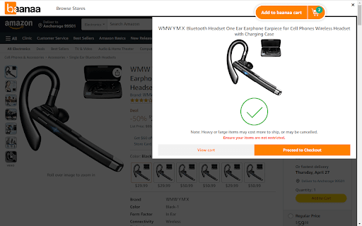 Baanaa  from Chrome web store to be run with OffiDocs Chromium online