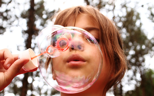 Baby and soap bubbles  from Chrome web store to be run with OffiDocs Chromium online